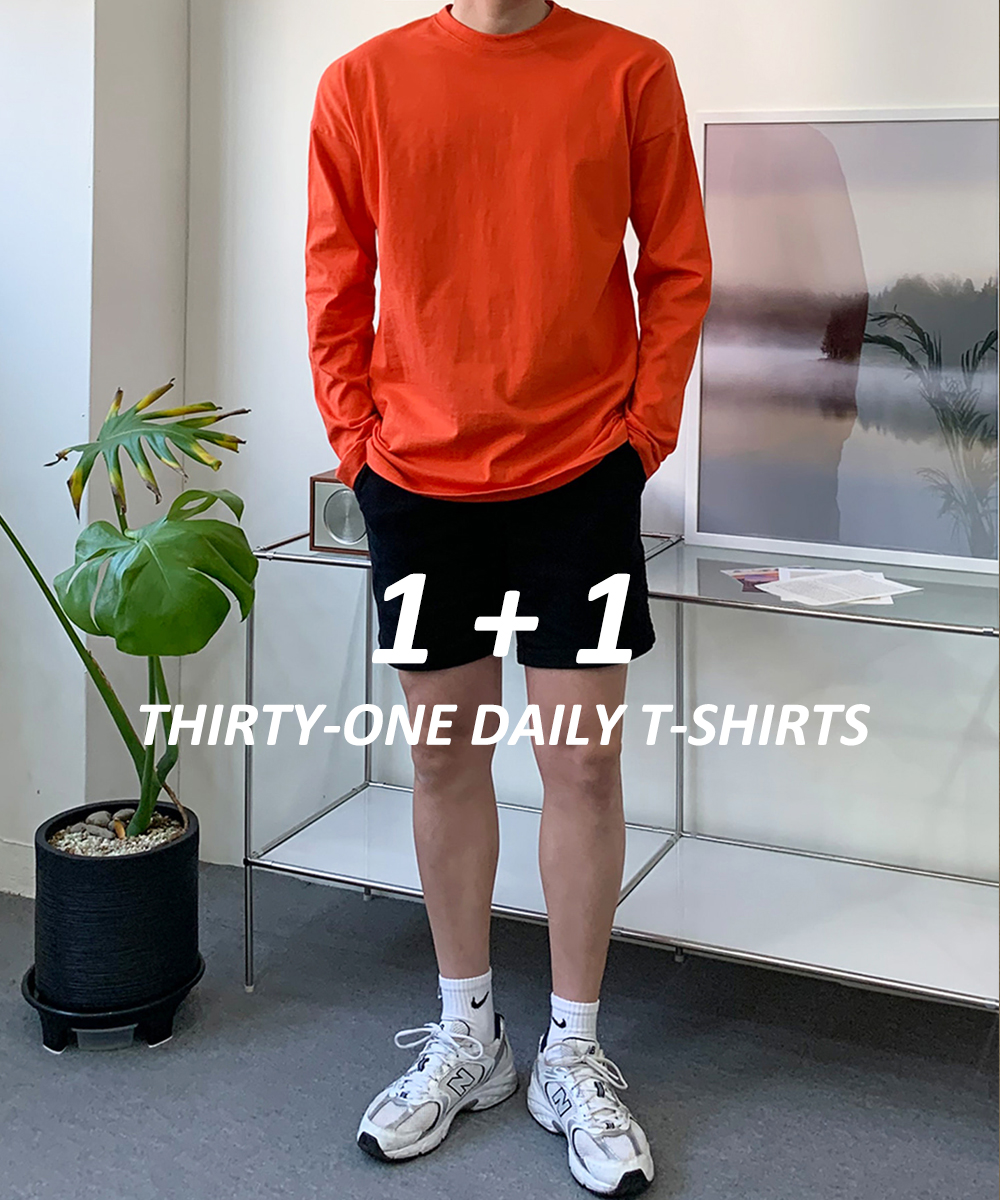 [1+1]써리원 데일리 티셔츠(31color)